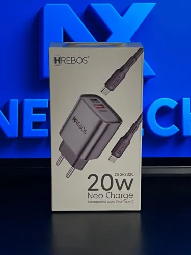 Carregador Tipo C 20W HREBOS