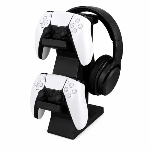 Suporte Para 2 Controles Ps4/ps5 + Headset Organizador Gamer