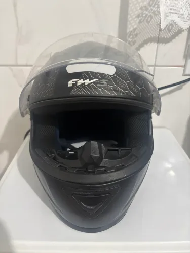 Capacete Fw3 Preto Tamanho 60
