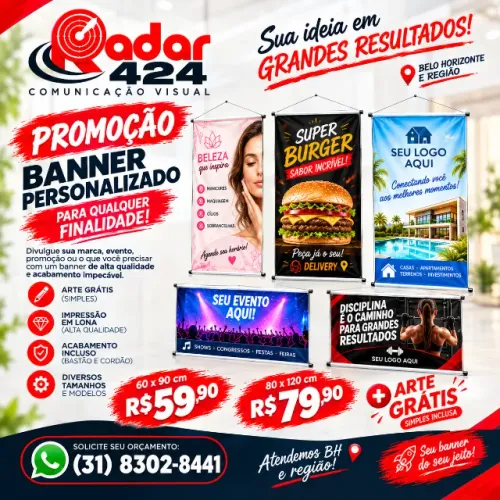 MEGA PROMOÇÃO DE BANNERS