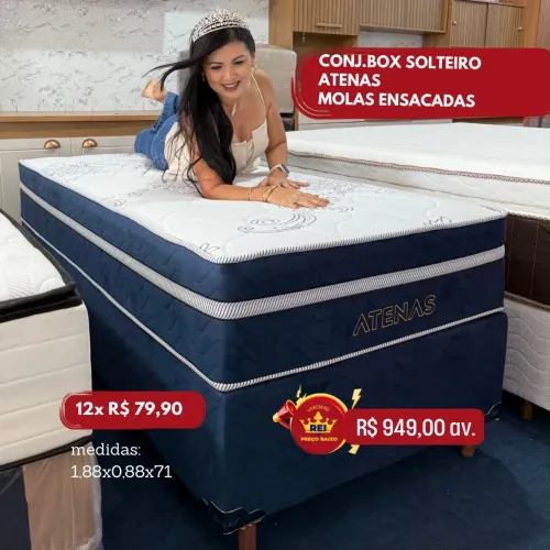 Cama Box Casal com Molas Ensacadas | R$ 949,00 à Vista ou 12x Sem Juros | Frete Grátis