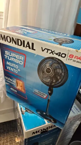 NOVO | VENTILADOR 220V de Coluna Mondial Super Turbo 40cm 8 Pás