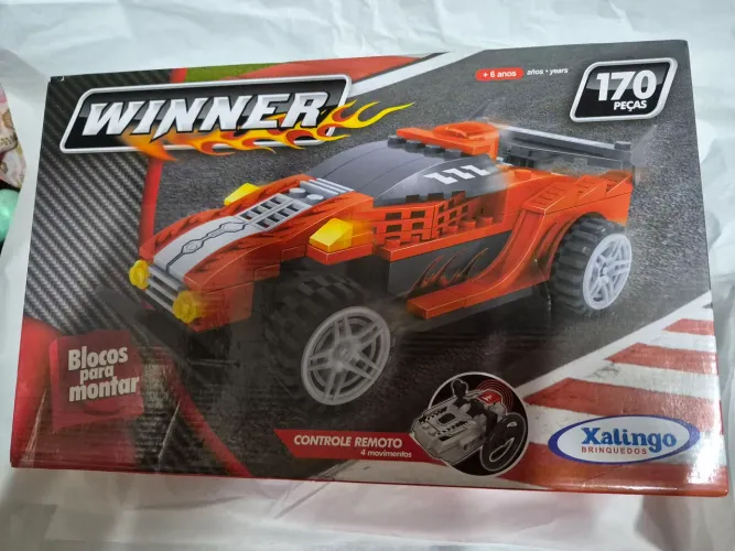 Bloco de montar xalingo carro com controle remoto lacrado Winner