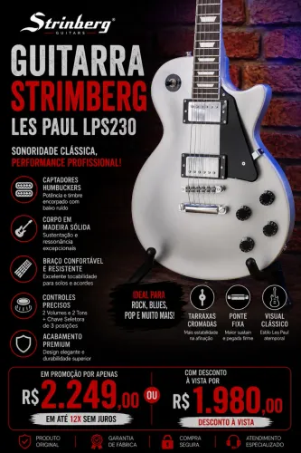 Guitarra strimberg Les paul Lps230 em promoção