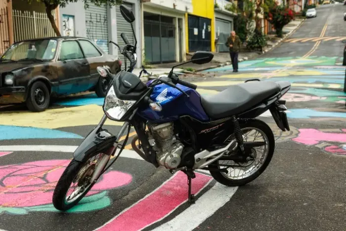 Honda CG 160 Start 2023 Azul - Único Dono - Documentação em Dia