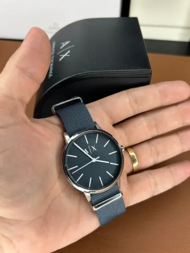 relógio armani exchange cayde ax2712 azul