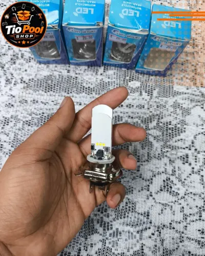 Lâmpada Farol LED H4 Para Moto