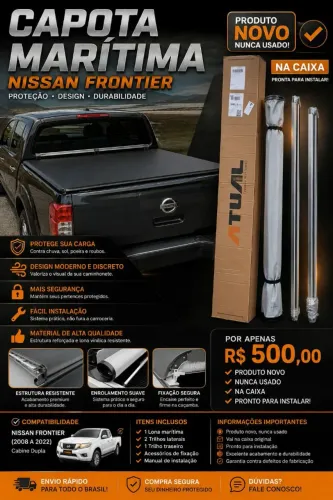 Capota Marítima NISSAN FRONTIER - NOVA NA CAIXA UTL