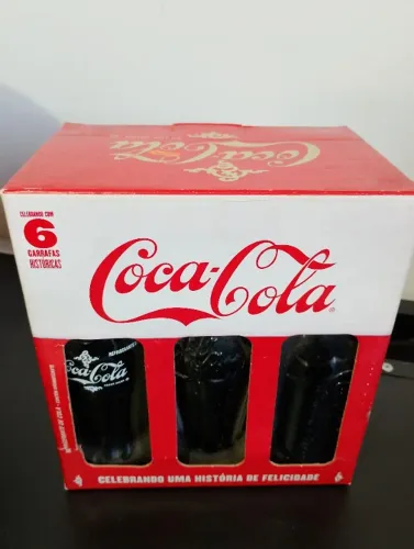 CAIXA COCA COLA 6 GARRAFAS RETRO