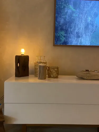 Luminária rústica