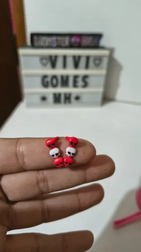 Monster High peça reposição brincos Ghoulia dotd