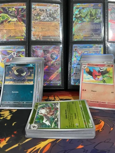 100 Cartas Pokémon Brilhantes Originais
