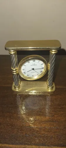 Relógio de mesa Vintage J.M.Jacmor Quartz Impecável 