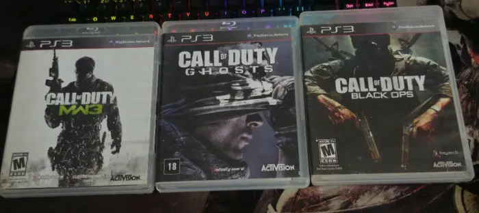 Coleção Call of Duty Ghost / Black Ops / MW3 - Playstation 3 (Faço olx pay)