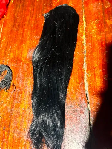 Aplique de cabelo humano