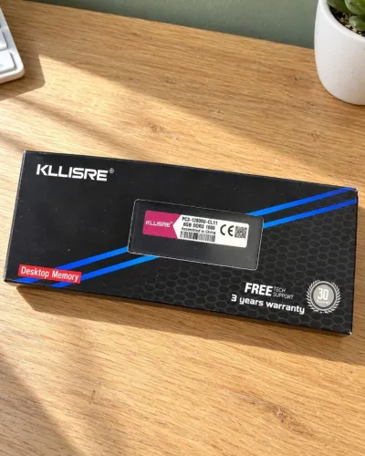 Memória RAM 8GB DDR3 1600MHz Kllisre para PC Desktop - Nova na Caixa