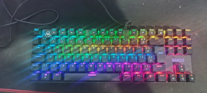 Teclado mecânico switch vermelho Ghoul MK2(leia a descrição)