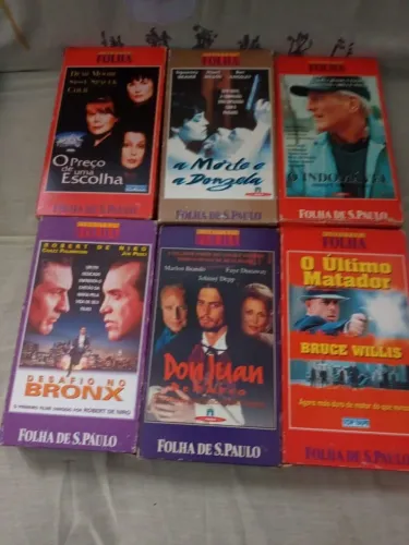 10 Fitas de VHS Filmes originais Folha