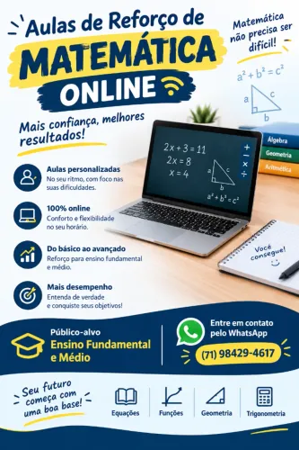 Aula de reforço em matemática