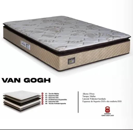 Colchão Queen Ortopédico Premium D33 Euro Pillow 29 cm