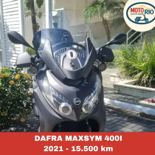Sym Maxym 400 - Moto muito equipada, revisada, perfeita