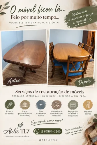 Restauração de móveis antigos