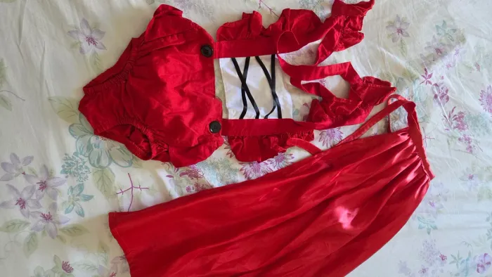 Body mesversario Chapéuzinho vermelho