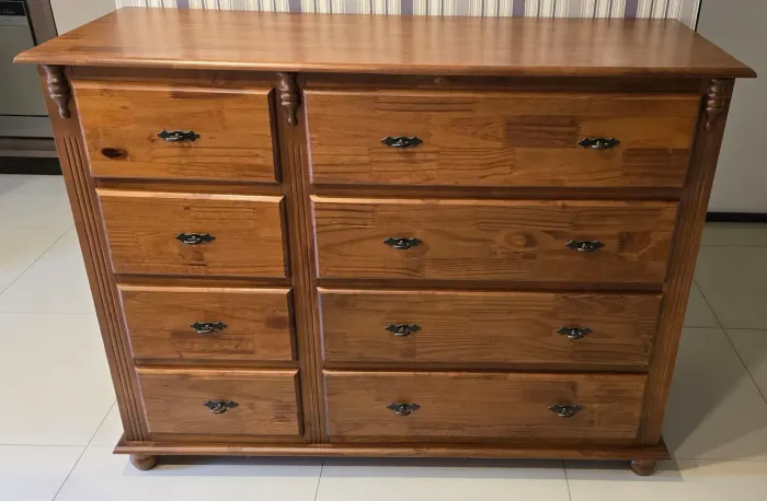 Cômoda Antique Grande 8 gavetas - RETIRAR no Local