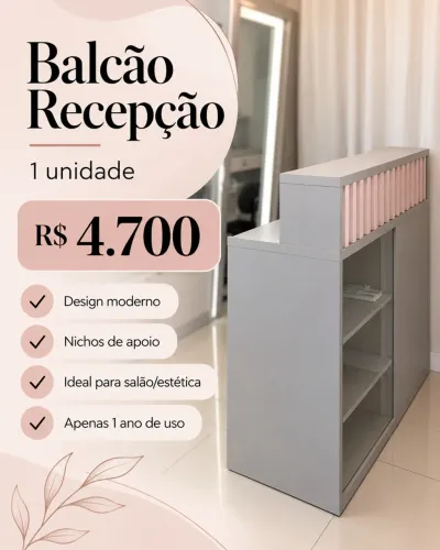 Moveis de estetica semi novos