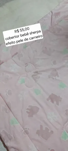 Kit porta fralda MDF com 6 peças e cobertor baby