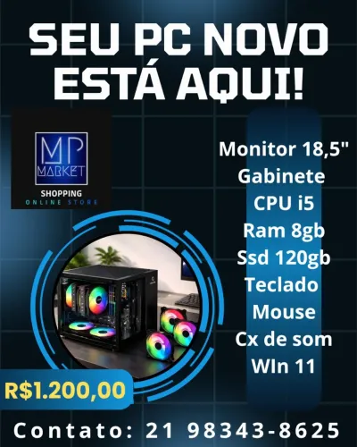 Computador completo intel i5