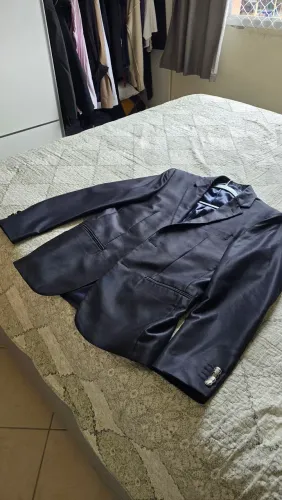 Blazer Masculino Preto Fosco - Tamanho 46