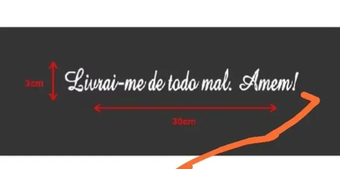 Vendo adesivo com Deus tudo é possível