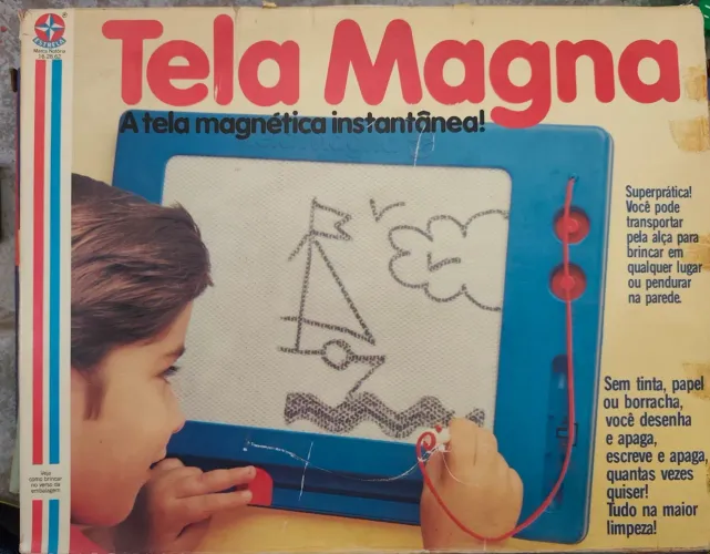 Brinquedo tela magna anos 80