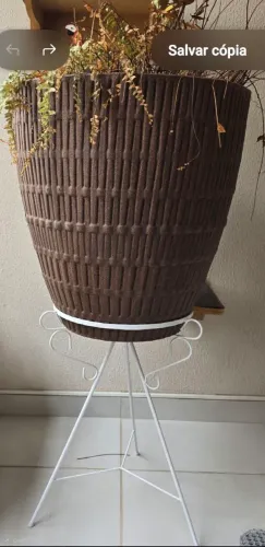 Vaso GG de planta com pedestal