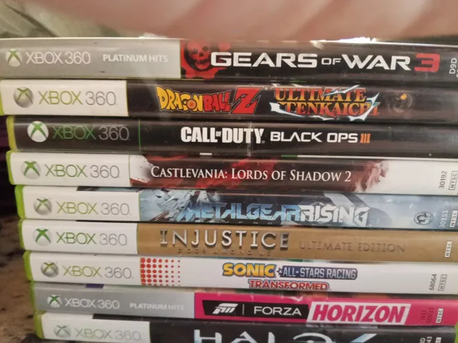 Vendo 8 jogos originais de Xbox 360, conforme fotos