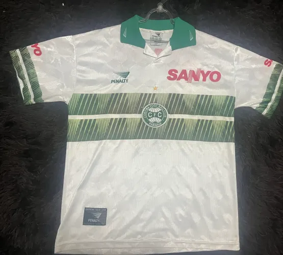 Camisa Vintage Coritiba 1998 Penalty Sanyo - Número 9