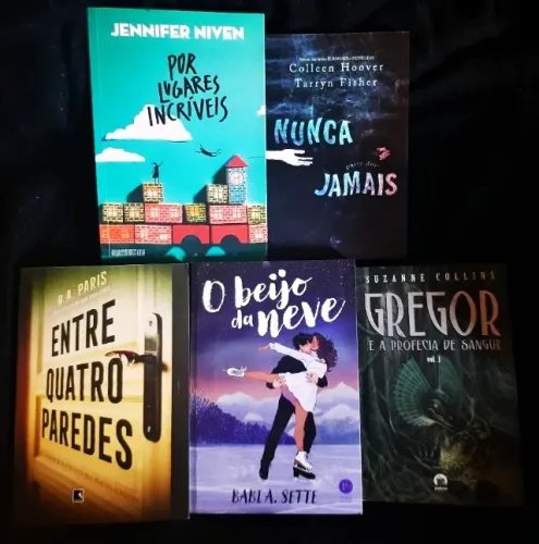 Kit com 5 livros - Romance, fantasia e suspense