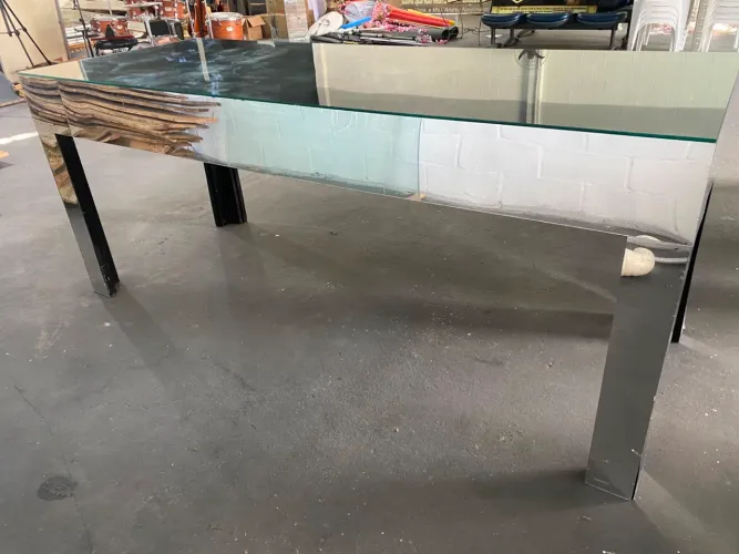 Mesa de vidro pra decoração 