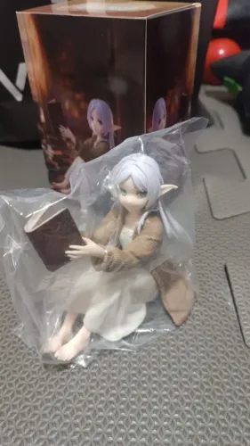 Action Figure Frieren: Beyond Journey's End Sentada 12CM NOVO