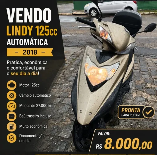 Moto automática 125cc $ 8.000,00