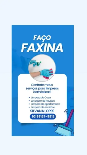 Trabalhado com faxina em geral ..