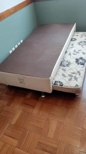 Cama box com auxiliar solteiro
