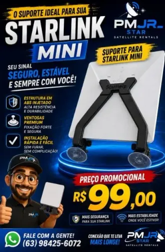 Suporte Veicular para Starlink Mini Novo
