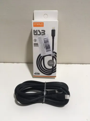 Cabo Carregador Turbo USB 2 Metros Compatível c/ iPhone 6 7 8 X Xr Xs 11 12 13 14 Pro Max