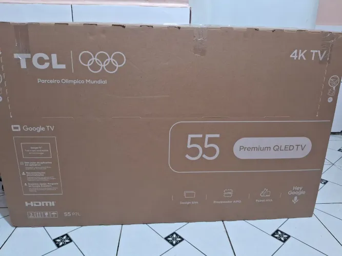 Tv tcl 55 pol, Qled, Premium, 4k, lacrada 