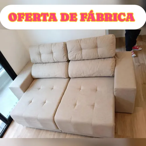 PROMOÇÃO: Sofá retrátil e reclinável 2 metros (Pagamento na entrega)