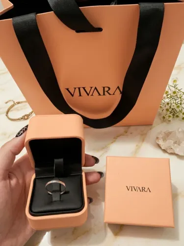 Anel/aliança de prata  vivara  
