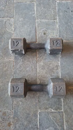 Par de Halteres 12Kg Sextavado