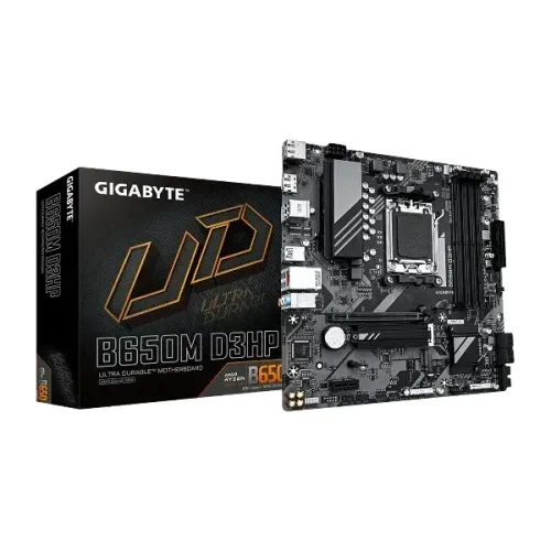 Placa Mae Gigabyte Amd B650M D3Hp (Rev. 1.0) Am5, 4Xddr5 Dimm 192Gb, Hdmi, Displayport
